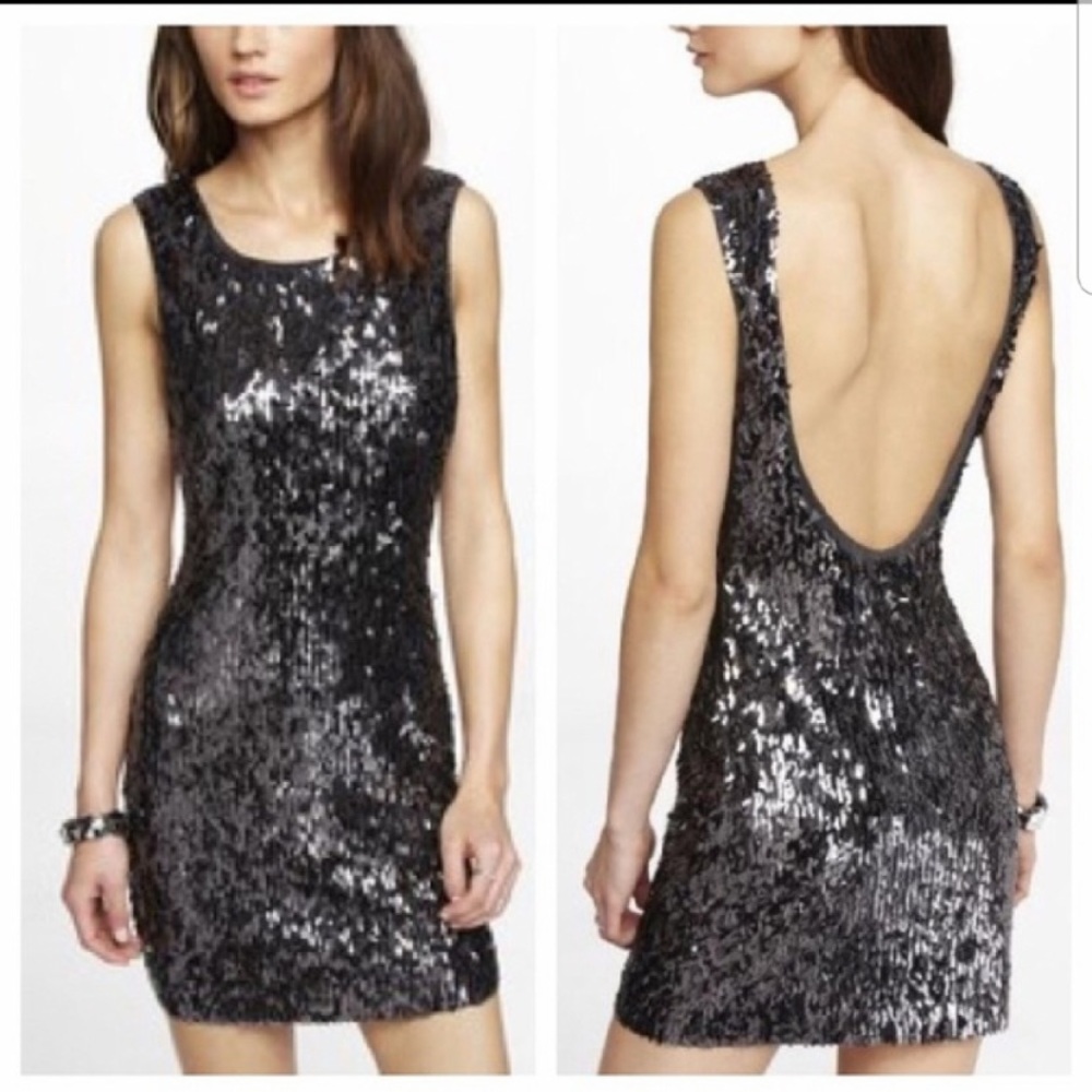 Express Sequin XS mini dress
